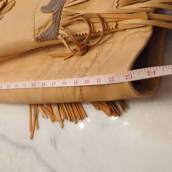 Vintage Rare Trego's Westwear 50s Fringed Leather Bohemian Butter Soft Jacket Sm - Picture 11 of 13